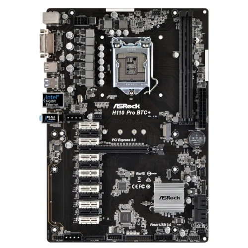 مادربرد ازراک مدل H110 PRO BTC PLUS DDR4 استوک