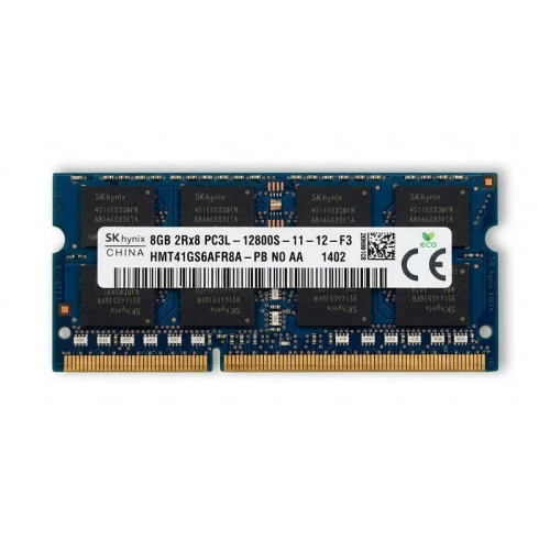 رم لپ تاپ هاینیکس تک کاناله ۸ گیگابایت DDR3 PC3L 12800S CL11 کارکرده